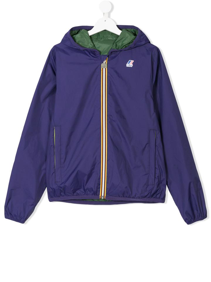 K Way Kids Jacques Reversible Windbreaker - Blue
