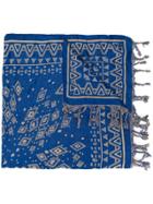 Etro Geometric Print Scarf - Blue