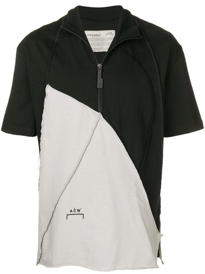 A-cold-wall* Contrast Panel T-shirt - Black