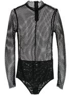 Nk Mesh Bodysuit - Black