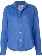 Frank & Eileen Barry Shirt, Women's, Size: L, Blue, Linen/flax