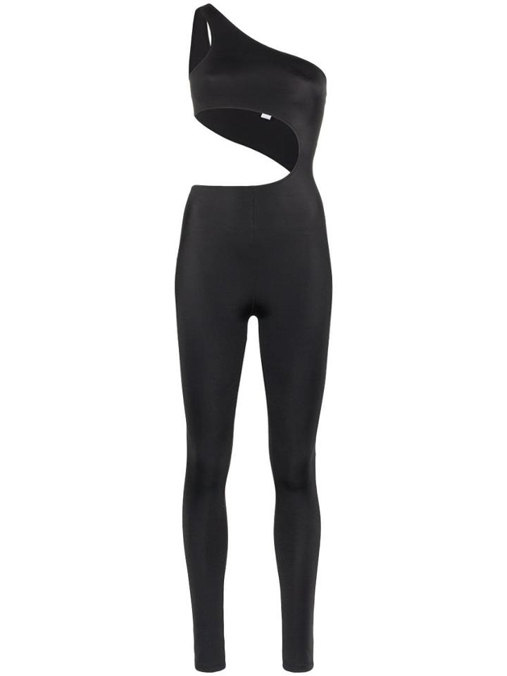 Fantabody Cut-out Lycra Jumpsuit - Black