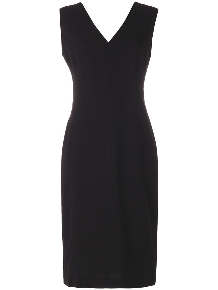 Joseph - V-neck Midi Dress - Women - Polyester/triacetate - 36, Black, Polyester/triacetate