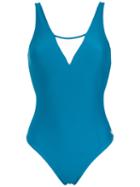 Brigitte - Panelled Swimsuit - Women - Polyamide/spandex/elastane - Gg, Blue, Polyamide/spandex/elastane