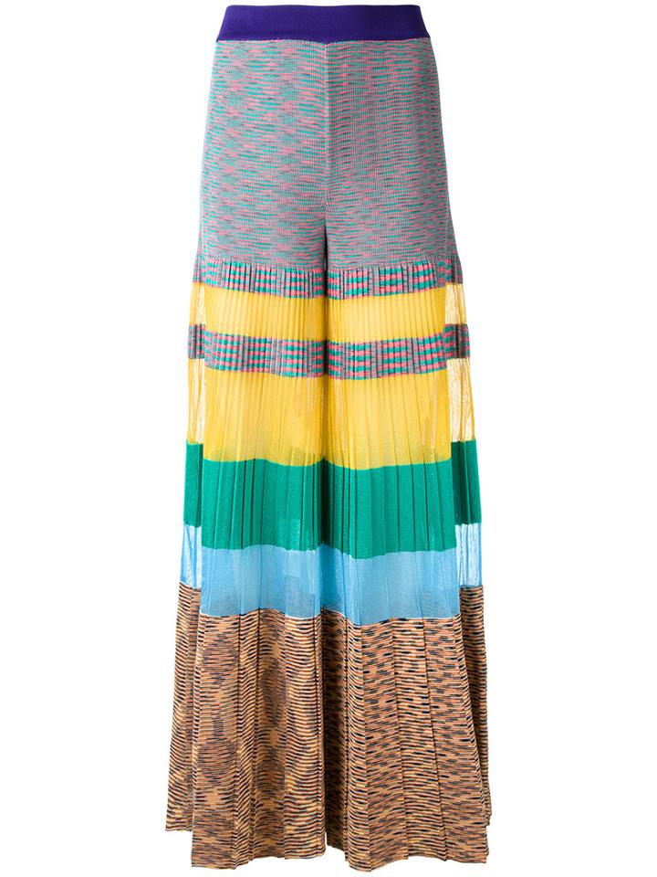 Missoni Knitted Palazzo Pants, Women's, Size: 38, Cotton/polyester/viscose