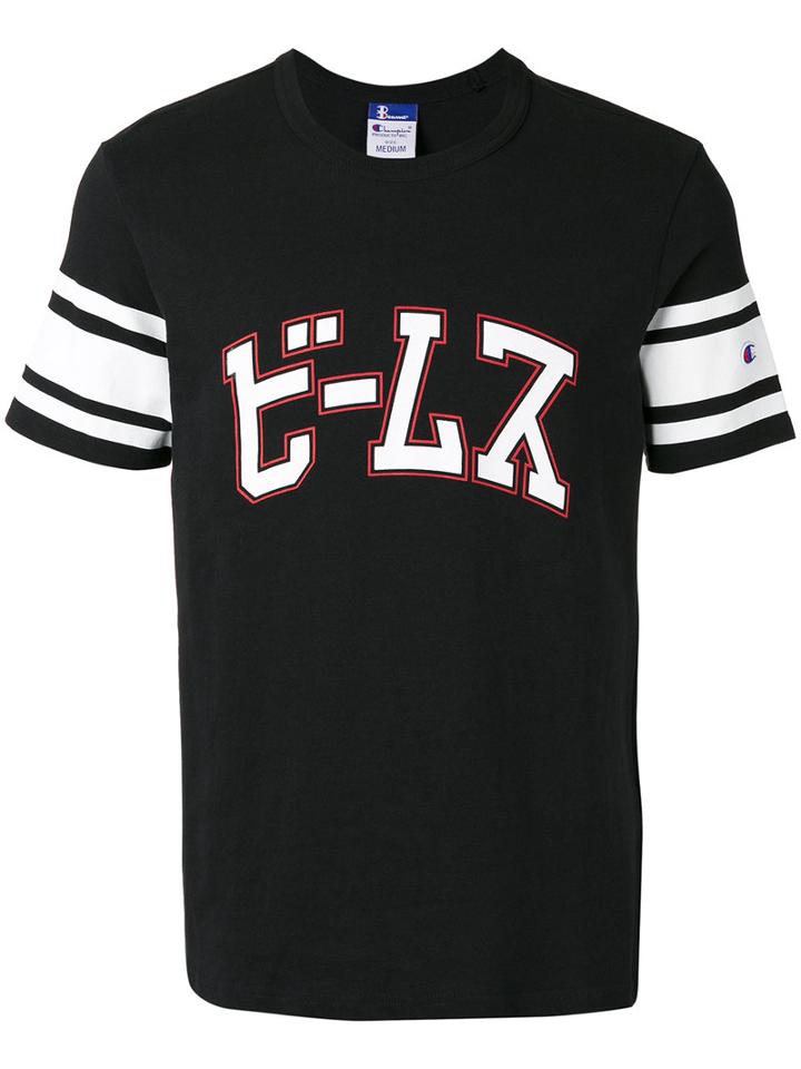 Champion - Champion X Beams Logo T-shirt - Men - Cotton - M, Black, Cotton