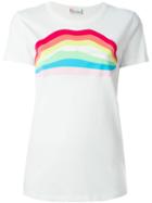 Red Valentino Rainbow Lip Print T-shirt, Women's, Size: Xs, White, Cotton