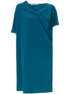 Gianluca Capannolo Fold Detail Dress - Blue