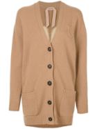 Nº21 Embellished Clover Leaf Cardigan - Neutrals