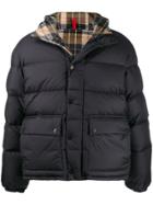 Fay Reversible Hooded Puffer Jacket - Blue