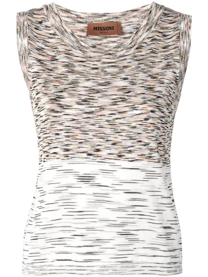 Missoni Knitted Sleeveless Top - Neutrals