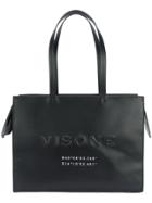 Visone Debossed Logo Holdall - Black