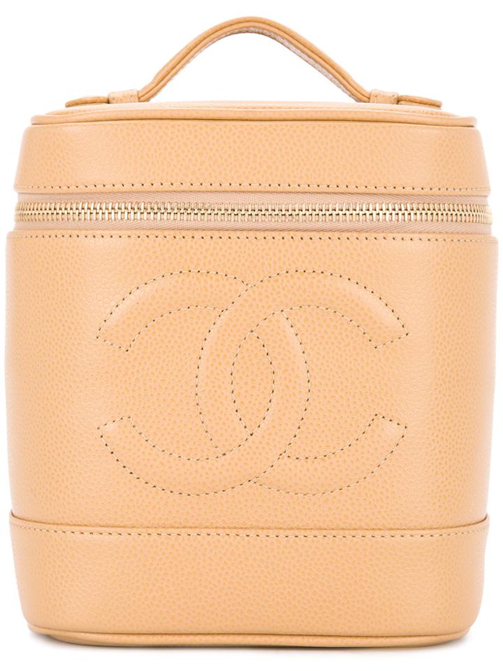 Chanel Vintage Cosmetic Logo Tote - Nude & Neutrals
