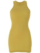 Rick Owens Drkshdw Fitted Longline Vest - Yellow