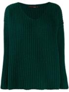 Incentive! Cashmere Loose-fit Cashmere Sweater - Green