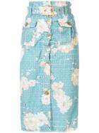 We Are Kindred Lulu Floral Print Skirt - Blue