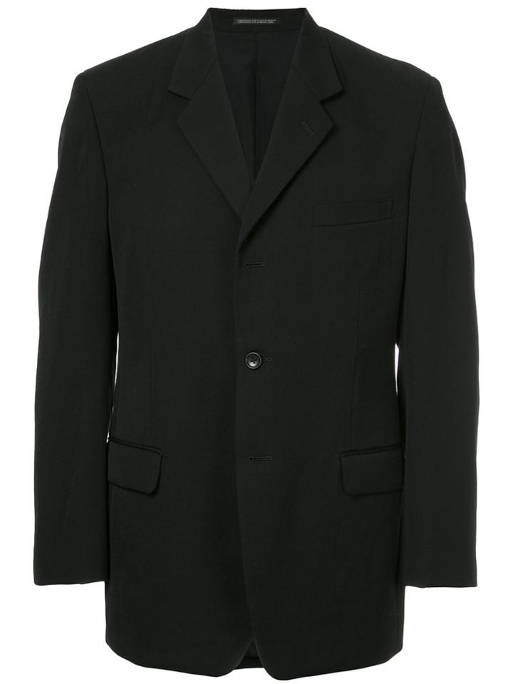 Yohji Yamamoto Woven Blazer - Black