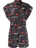 Andrea Marques Abstract Print Jumpsuit