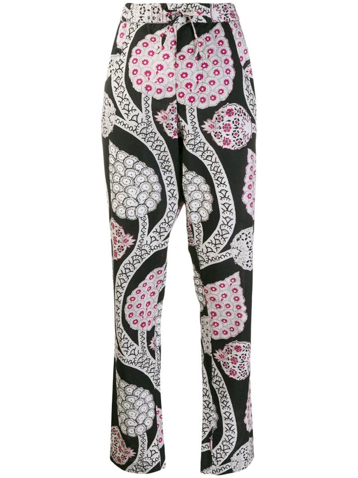 Isabel Marant Petros Floral Trousers - Black