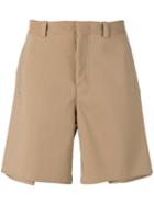 Marni High Rise Bermuda Tailored Shorts, Men's, Size: 46, Nude/neutrals, Polyamide/silk/spandex/elastane