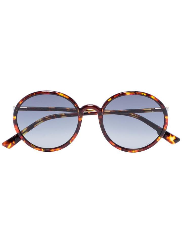 Dior Eyewear Brown Sostellaire1 Tortoiseshell Round Sunglasses