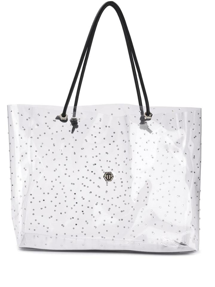 Philipp Plein Statement Shopper Tote - Neutrals