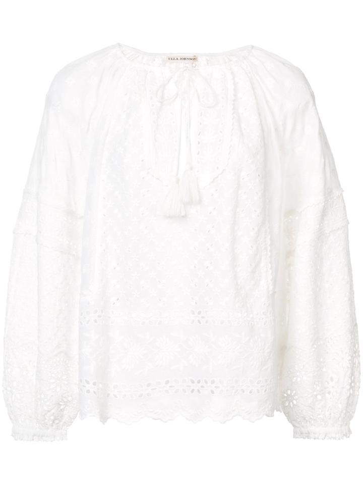 Ulla Johnson Cara Lace Blouse - White