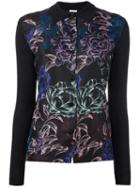 Emanuel Ungaro Floral Print Shirt, Women's, Size: Xl, Black, Silk/cashmere
