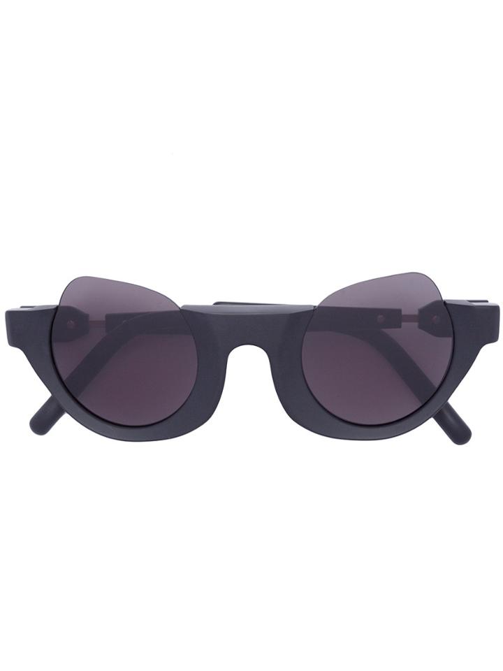 Kuboraum Tinted Cat Eye Sunglasses - Black