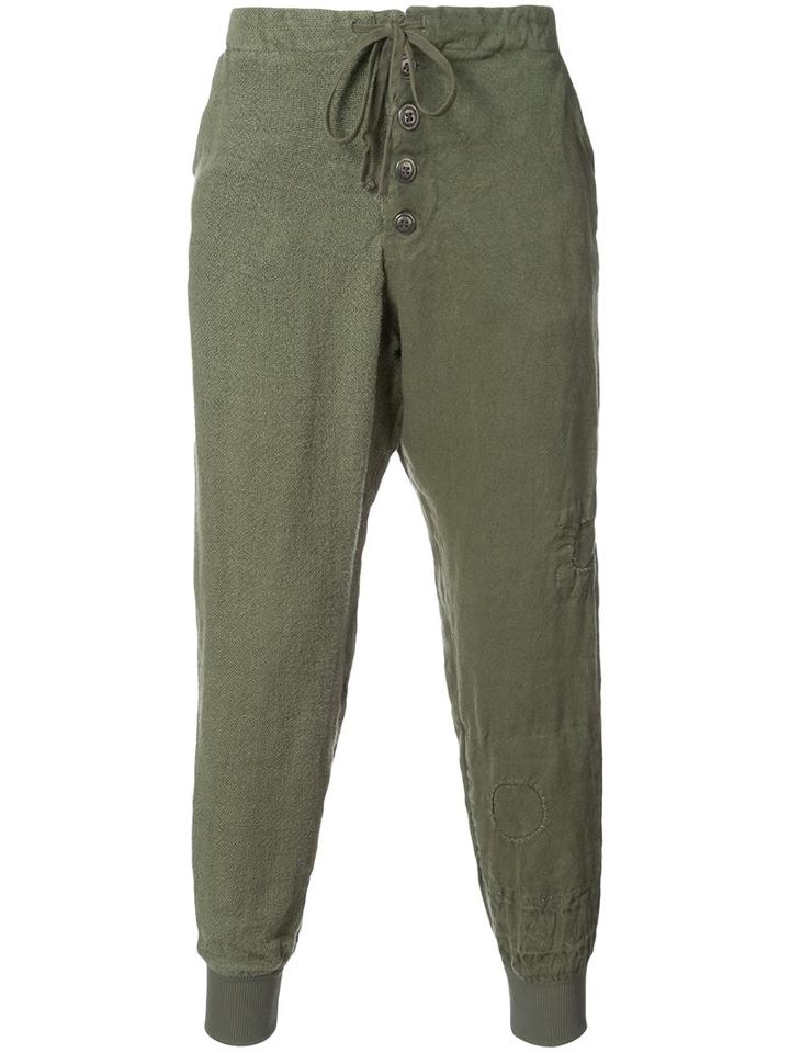 Greg Lauren - Lounge Pants - Men - Hemp - 3, Green, Hemp
