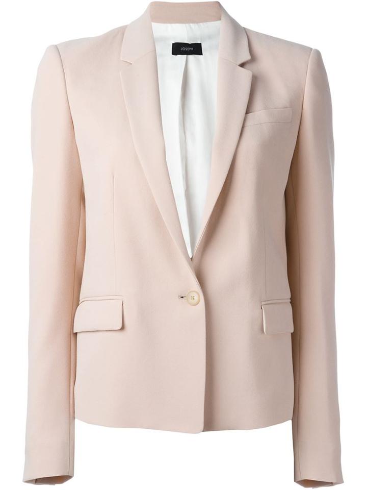 Joseph Single Button Blazer, Women's, Size: 38, Pink/purple, Acetate/polyester/viscose