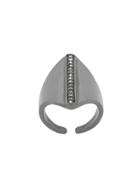 Federica Tosi Crystal Shield Ring - Metallic