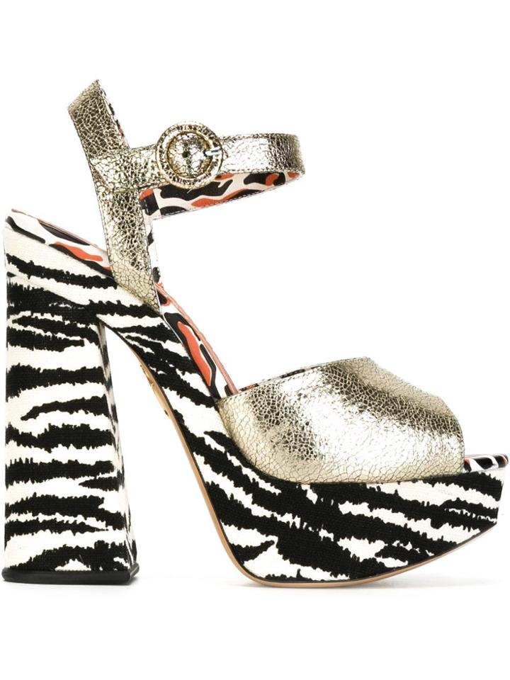 Charlotte Olympia 'wild At Heart' Sandals - Metallic