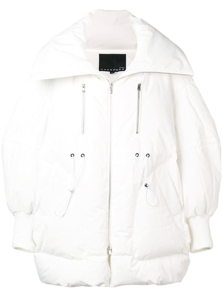 Cheng Peng Oversized Puffer Jacket - White