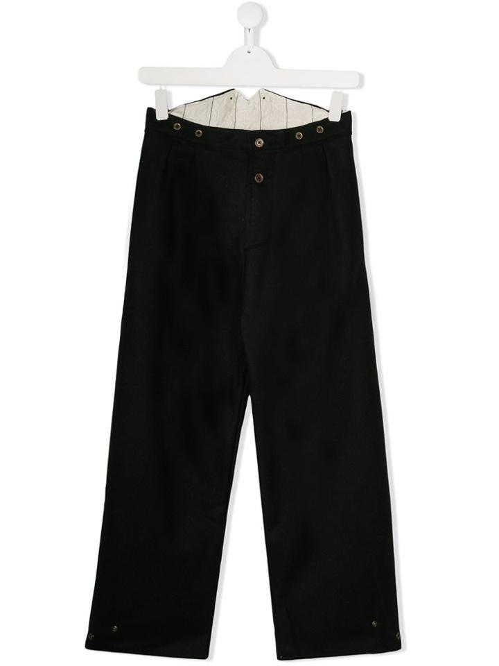 Little Creative Factory Kids Teen Straight Leg Trousers - Black