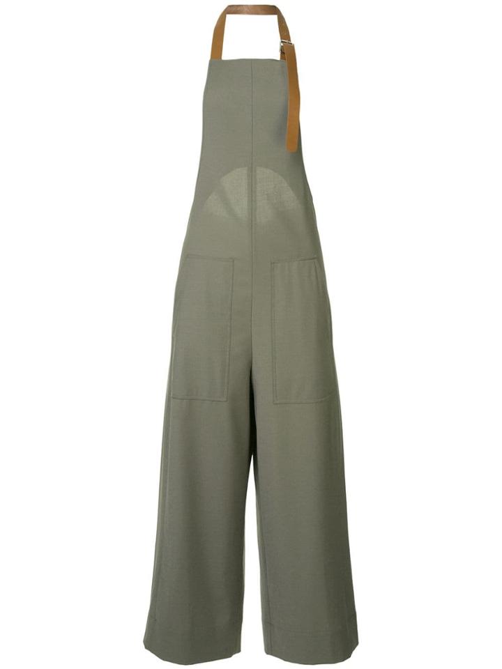 Tibi Tablier Overalls - Grey