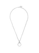 Yohji Yamamoto Silver Glass Holder Necklace - Metallic