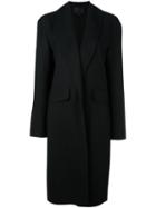 Alexander Wang Shawl Collar Boyfriend Coat, Women's, Size: Small, Black, Spandex/elastane/virgin Wool