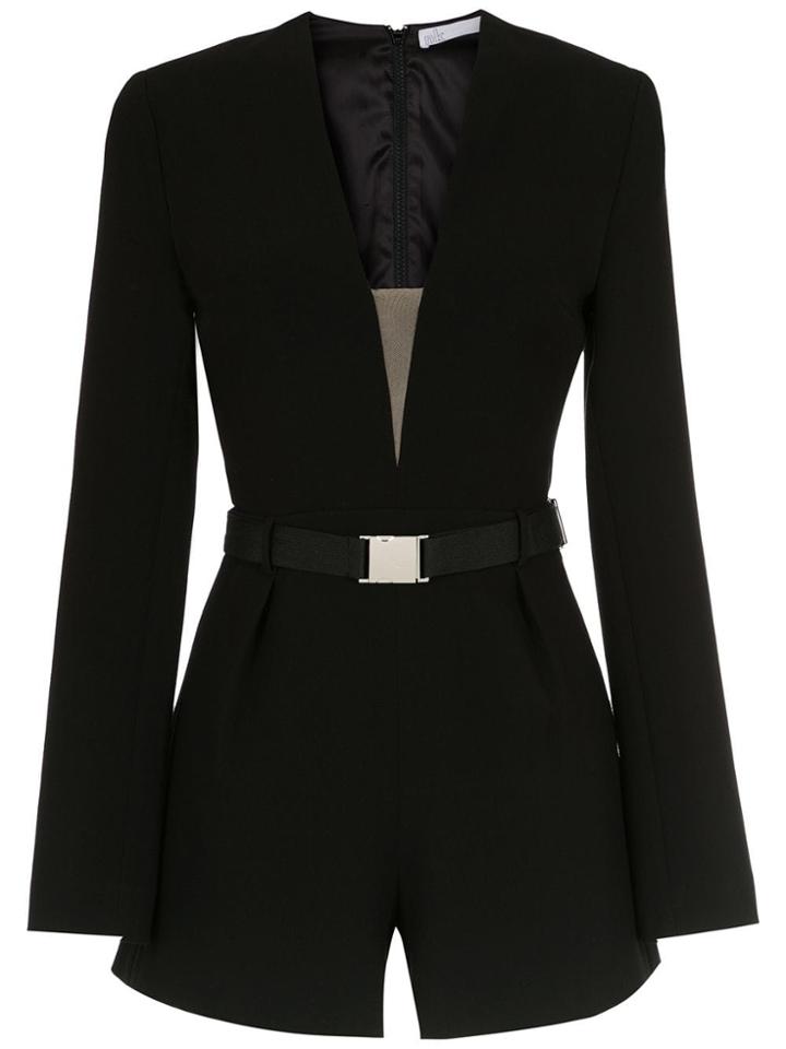 Nk Long Sleeved Romper - Black