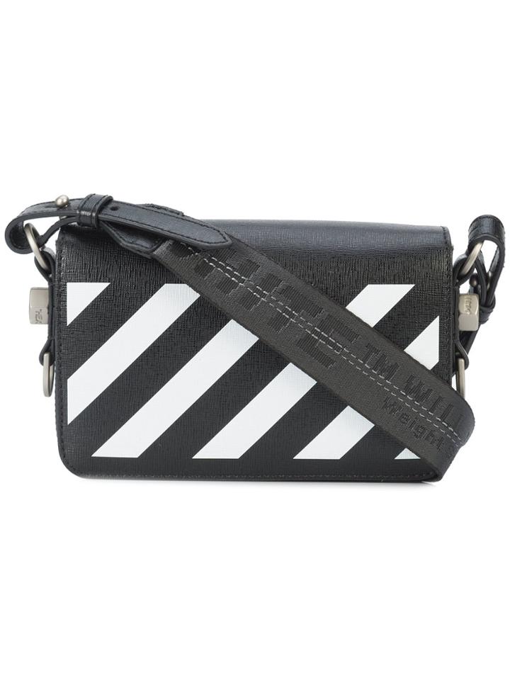 Off-white Mini Binder Clip Bag - Black