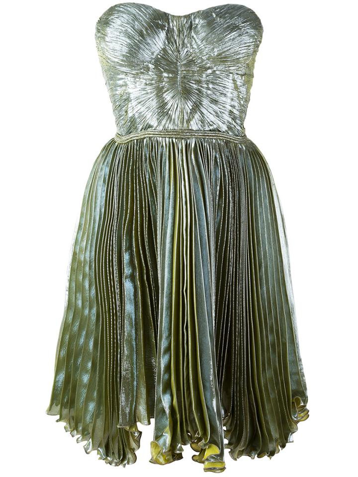 Maria Lucia Hohan Loliambrosia Pleated Bandeau Dress - Green