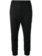 Twin-set - Cropped Jogging Trousers - Women - Polyester/spandex/elastane/viscose - S, Women's, Black, Polyester/spandex/elastane/viscose