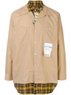 Maison Mihara Yasuhiro Long Sleeved Cotton Shirt - Brown