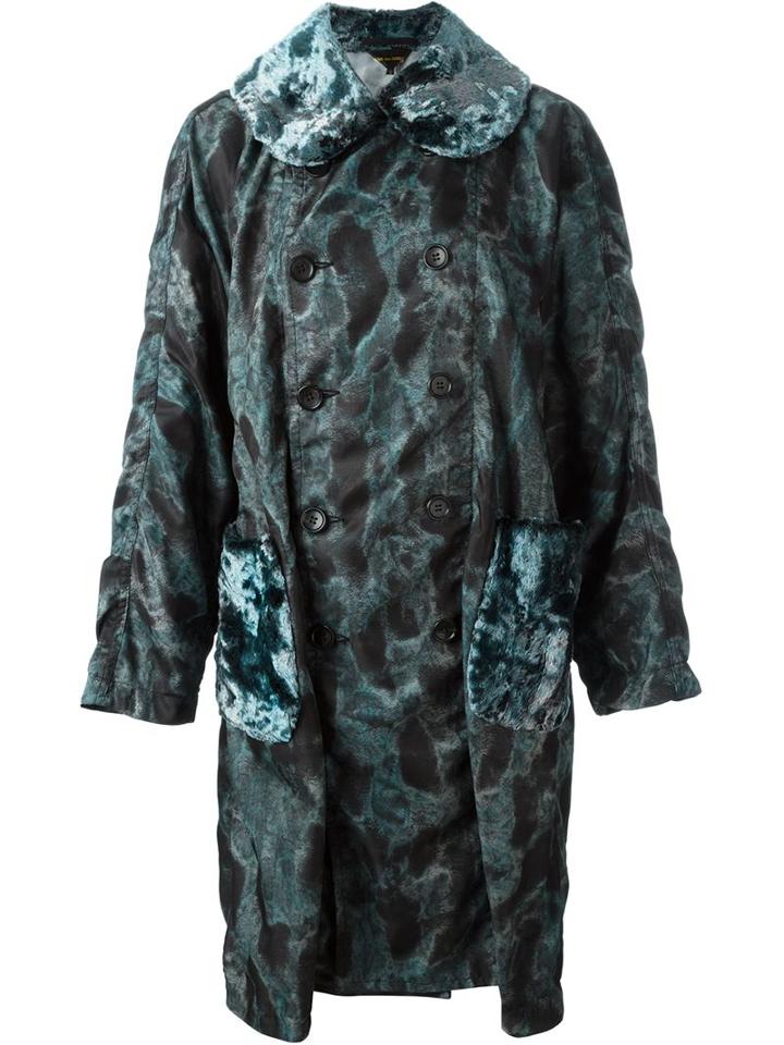 Comme Des Garçons Camouflage Velour Coat