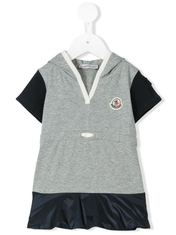 Moncler Kids - Drawstring Hooded T-shirt - Kids - Cotton/polyamide/spandex/elastane - 12 Mth, Blue