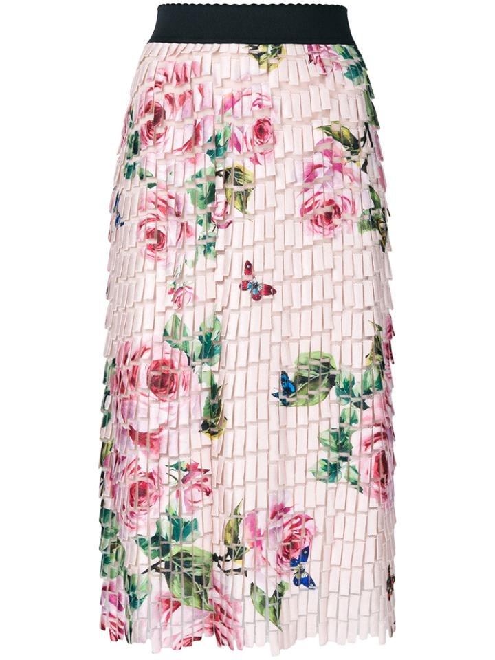 Dolce & Gabbana Printed Collage Skirt - Nude & Neutrals
