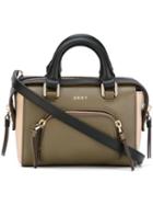 Dkny Contrast Tote Bag, Women's, Green, Leather