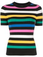 Joostricot Striped Knitted Top - Black