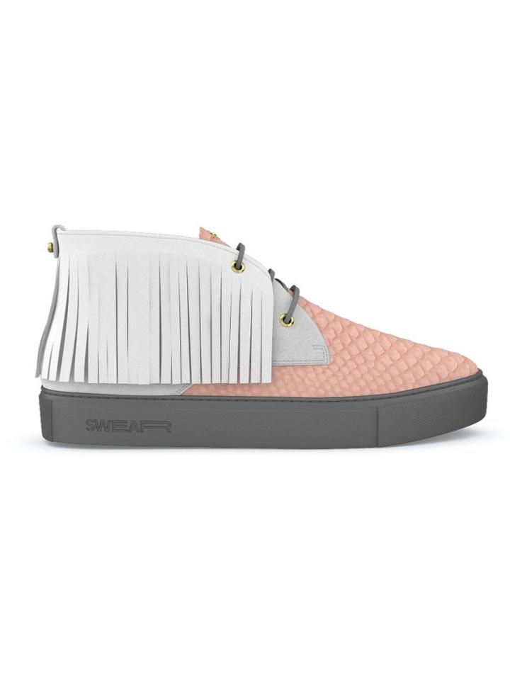 Swear Maltby Mid-top Sneakers - Pink & Purple