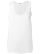 P.a.r.o.s.h. - Scoop Neck Tank Top - Women - Polyester - Xl, White, Polyester